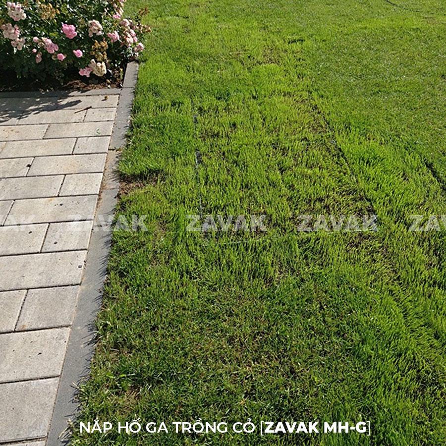 Nắp bể ngầm hố ga lát cỏ inox Zavak MHG